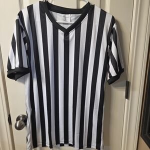 adidas Black and White Striped Jersey